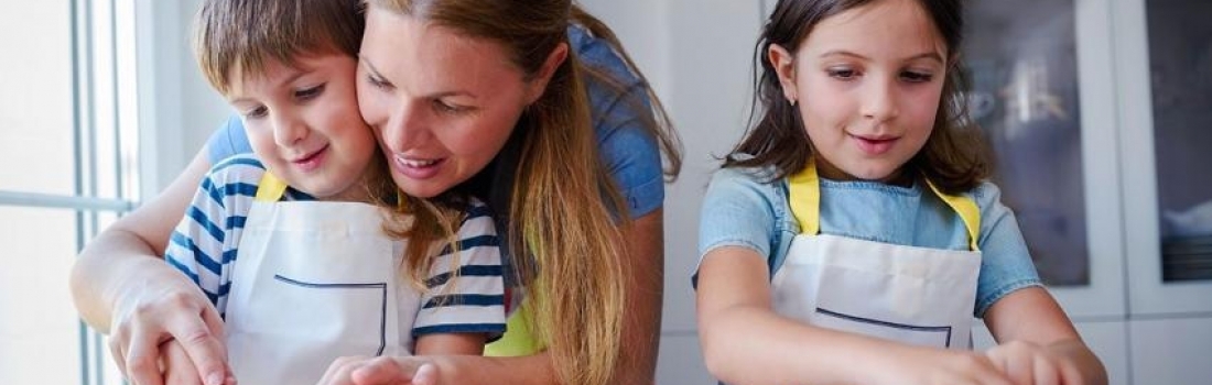 Cocinando con los niños