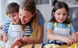 Cocinando con los niños
